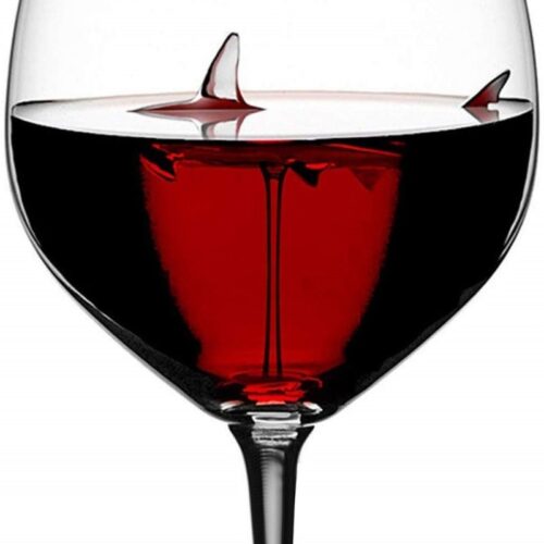 Creative Crystal Red Wine Shark Glass