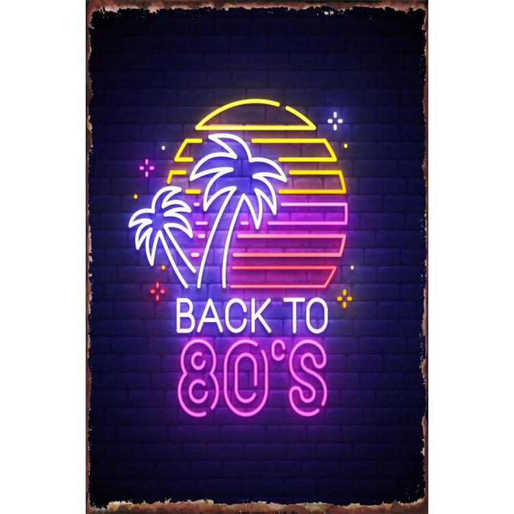 Back to the 80s neon sign Room Decoration