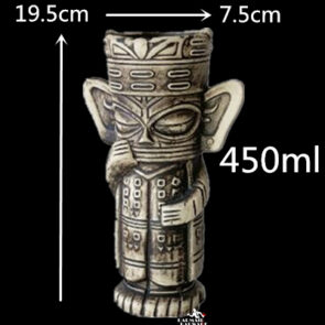 Cat God Ceramic Tiki Mug