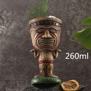 Warrior God Ceramic Tiki Mug