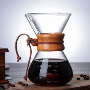 Pour Over Coffee Maker With Wooden Sleeve